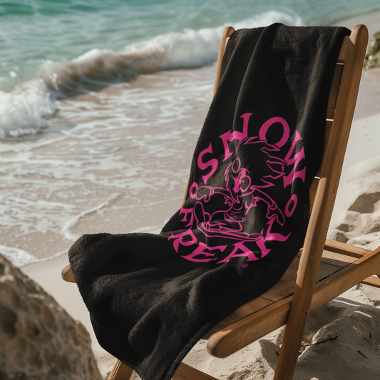 PINK SNOW FREAK© Mink-Cotton Towel