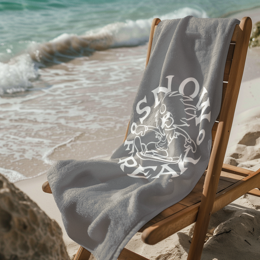 WHITE SNOW FREAK© Mink-Cotton Towel