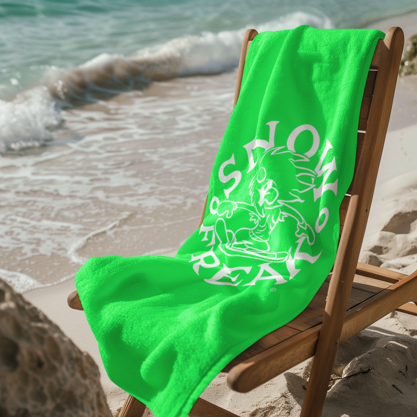 WHITE SNOW FREAK© Mink-Cotton Towel