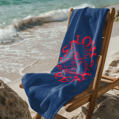 NEON RED SNOW FREAK© Mink-Cotton Towel