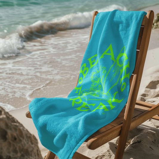 LIME BEACH FREAK© Mink-Cotton Towel