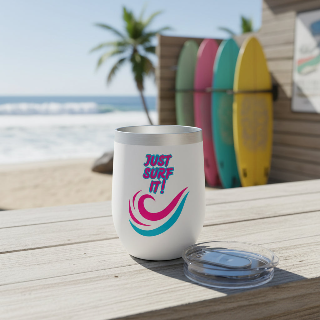 JUST SURF IT - BEACH FREAK© Chill Wine Tumbler