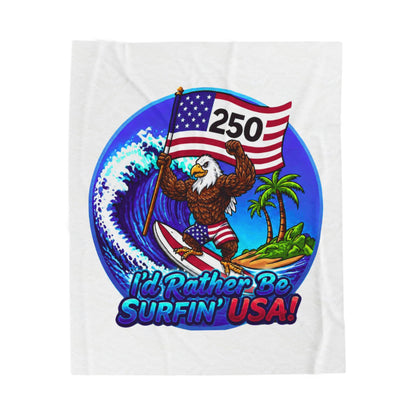 SURFIN' USA FREEDOM 250 LIMITED EDITION - BEACH FREAK© Plush Blanket
