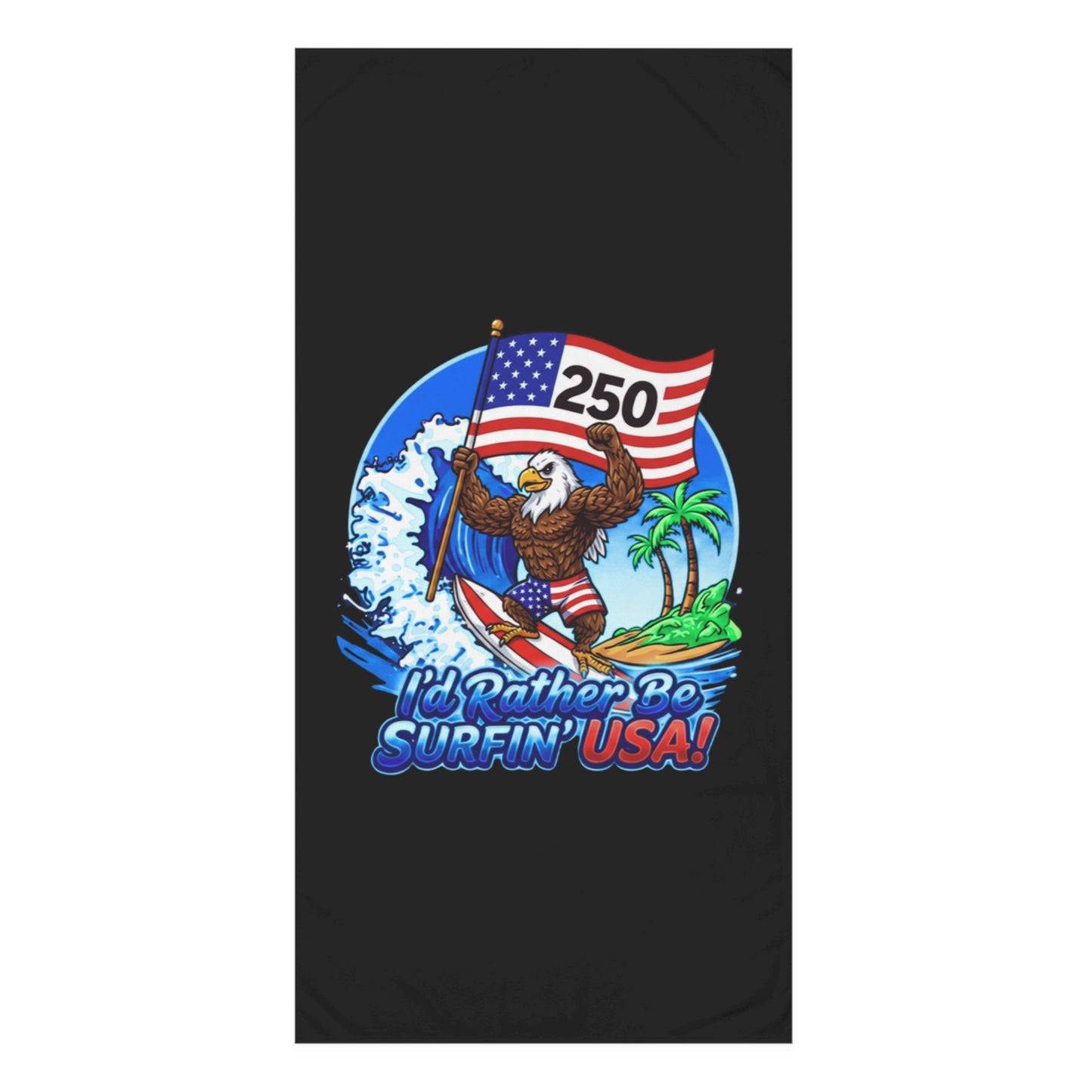 SURFIN' USA BALD EAGLE 250 LIMITED EDITION - BEACH FREAK© Mink-Cotton Towel