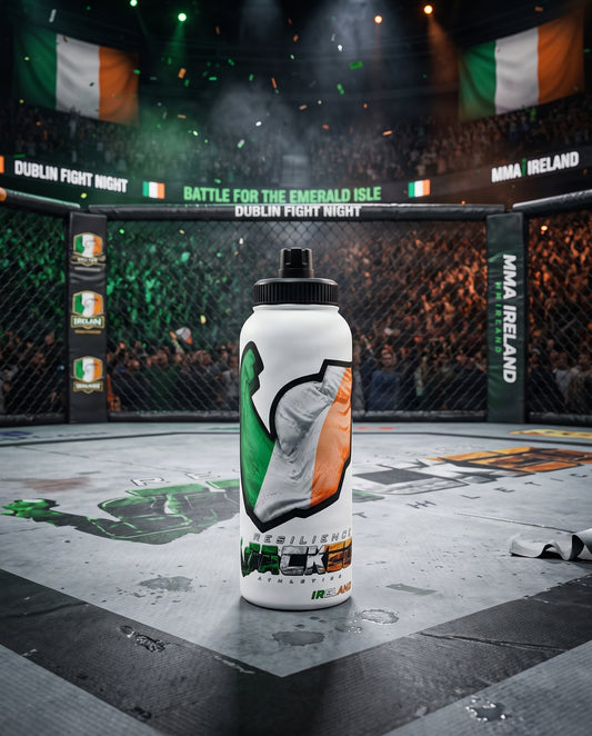 JACKED™ IRELAND 'GET FLEXED' Stainless Steel SPORT Water Bottle