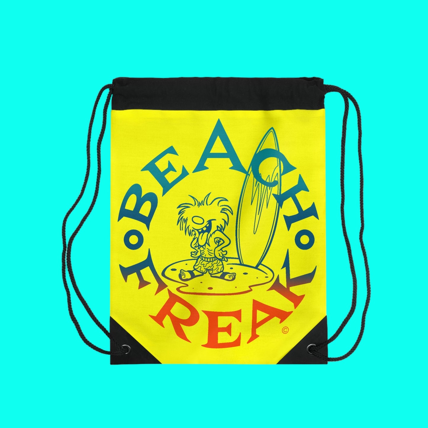 MIAMI BEACH FREAK© Drawstring Bag