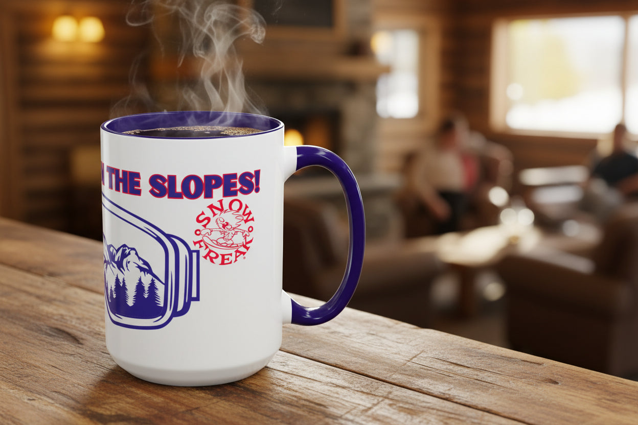 LIFE'S BETTER ON THE SLOPES! - SNOW FREAK© 15 OZ. MUG