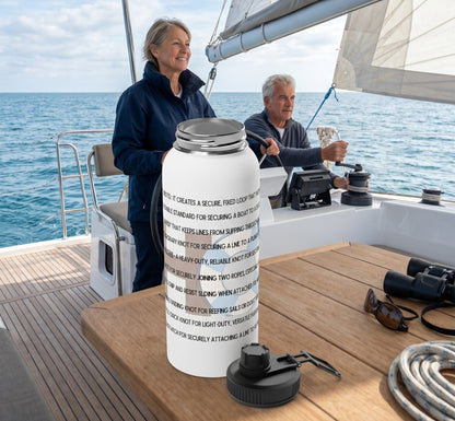 KNOTTY BY NATURE  - BEACH FREAK© Stainless Steel SPORT Water Bottle