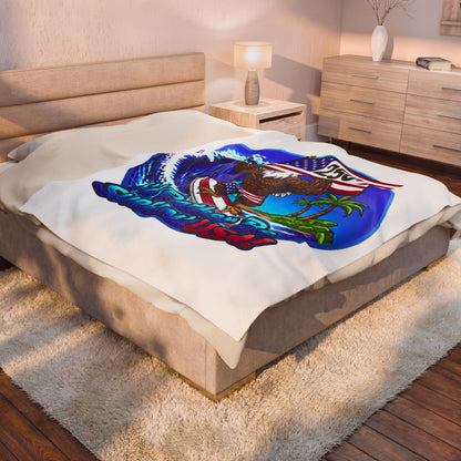 SURFIN' USA FREEDOM 250 LIMITED EDITION - BEACH FREAK© Plush Blanket