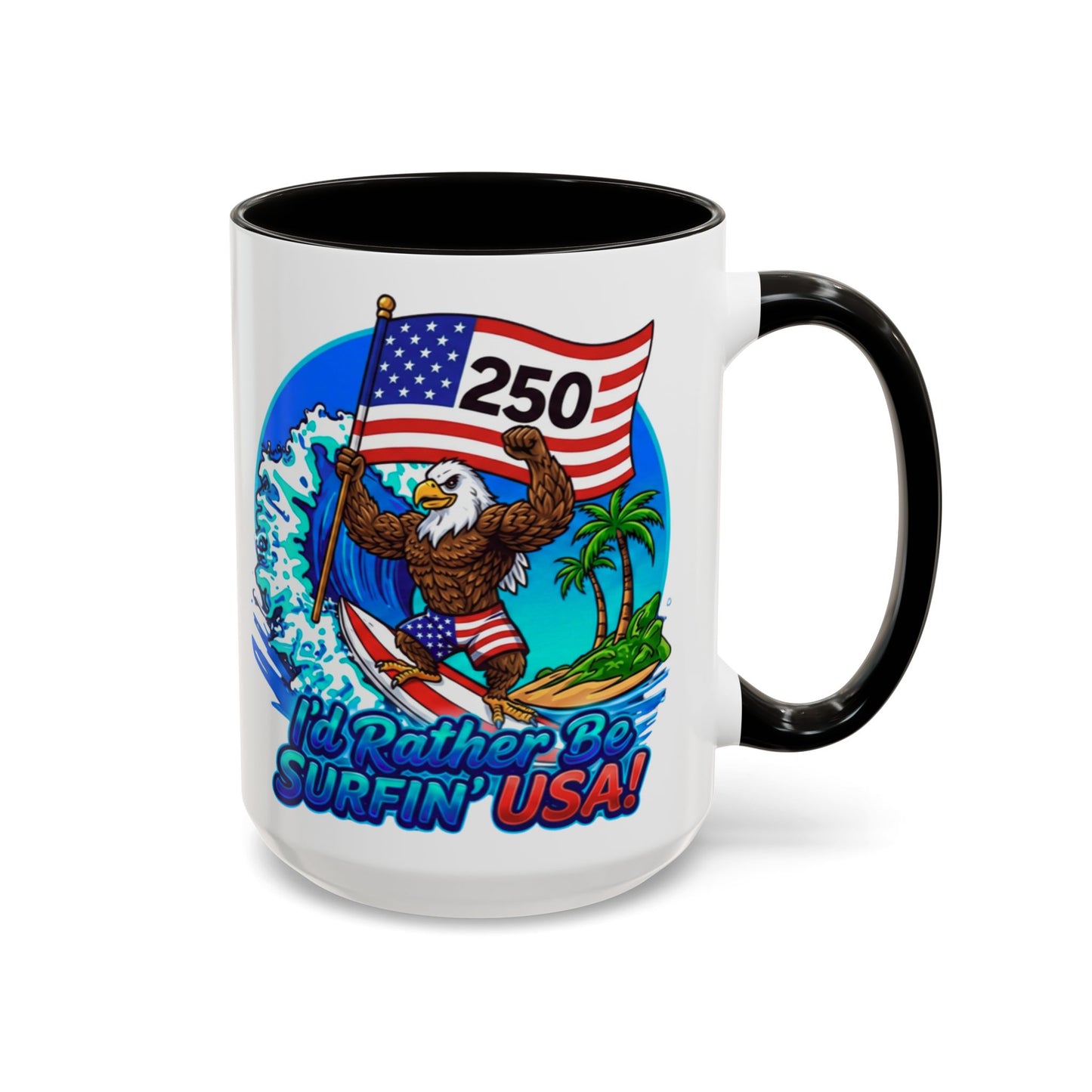 SURFIN' USA BALD EAGLE '250' LIMITED EDITION - BEACH FREAK© 15 OZ. MUG