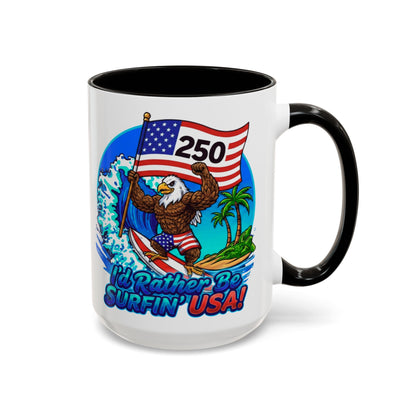 SURFIN' USA BALD EAGLE '250' LIMITED EDITION - BEACH FREAK© 15 OZ. MUG