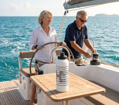 KNOTTY BY NATURE  - BEACH FREAK© Stainless Steel SPORT Water Bottle