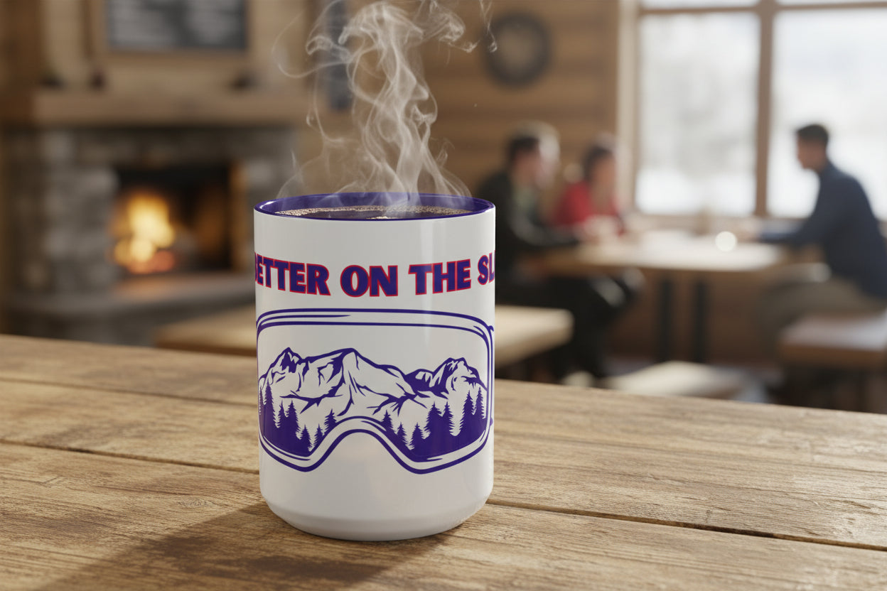 LIFE'S BETTER ON THE SLOPES! - SNOW FREAK© 15 OZ. MUG