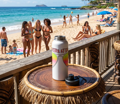 LIFE'S BETTER AT THE BEACH  - BEACH FREAK© Stainless Steel SPORT Water Bottle