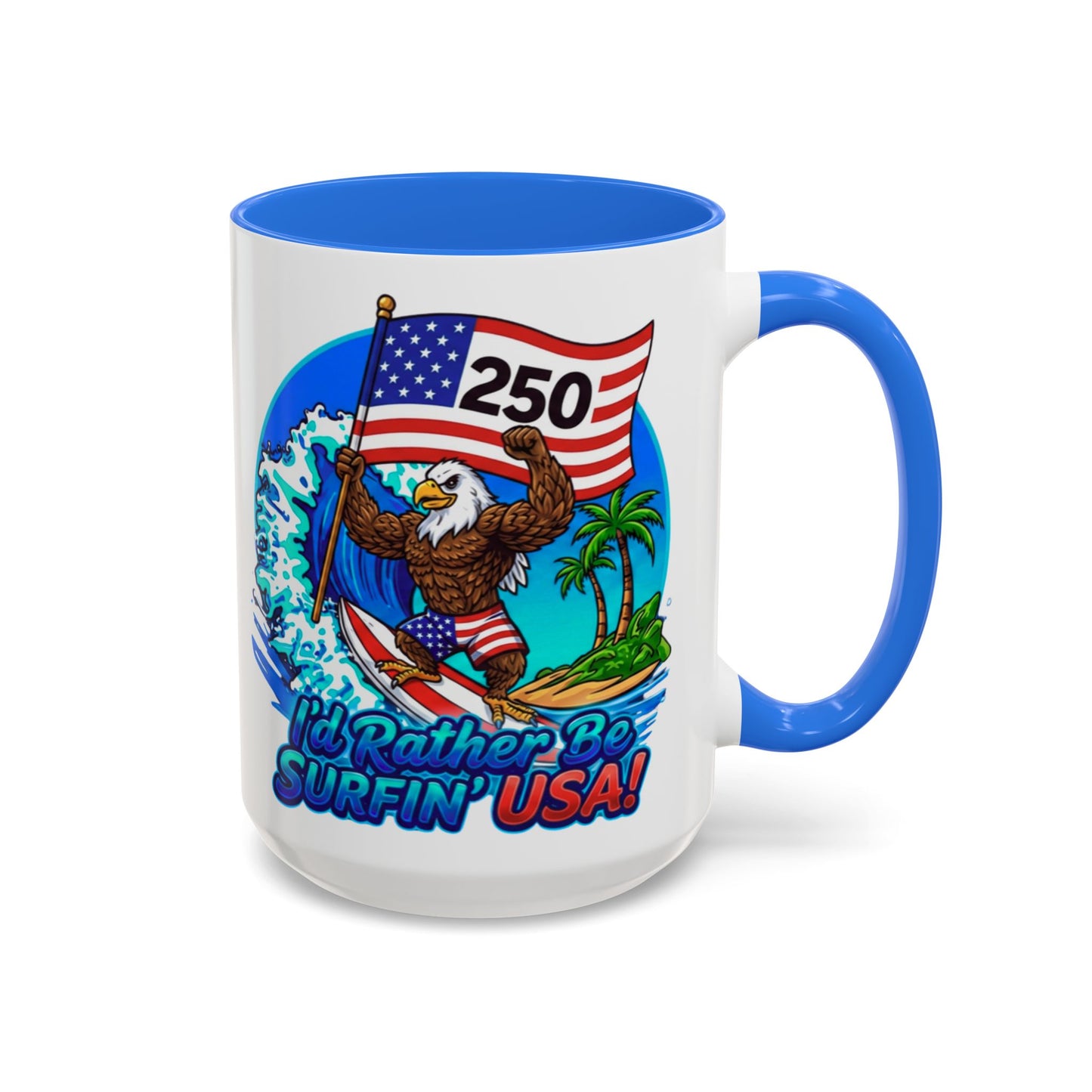 SURFIN' USA BALD EAGLE '250' LIMITED EDITION - BEACH FREAK© 15 OZ. MUG
