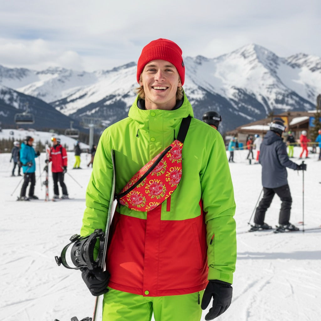 LIME, YELLOW 'N' WHITE SNOW FREAK© Fanny Pak