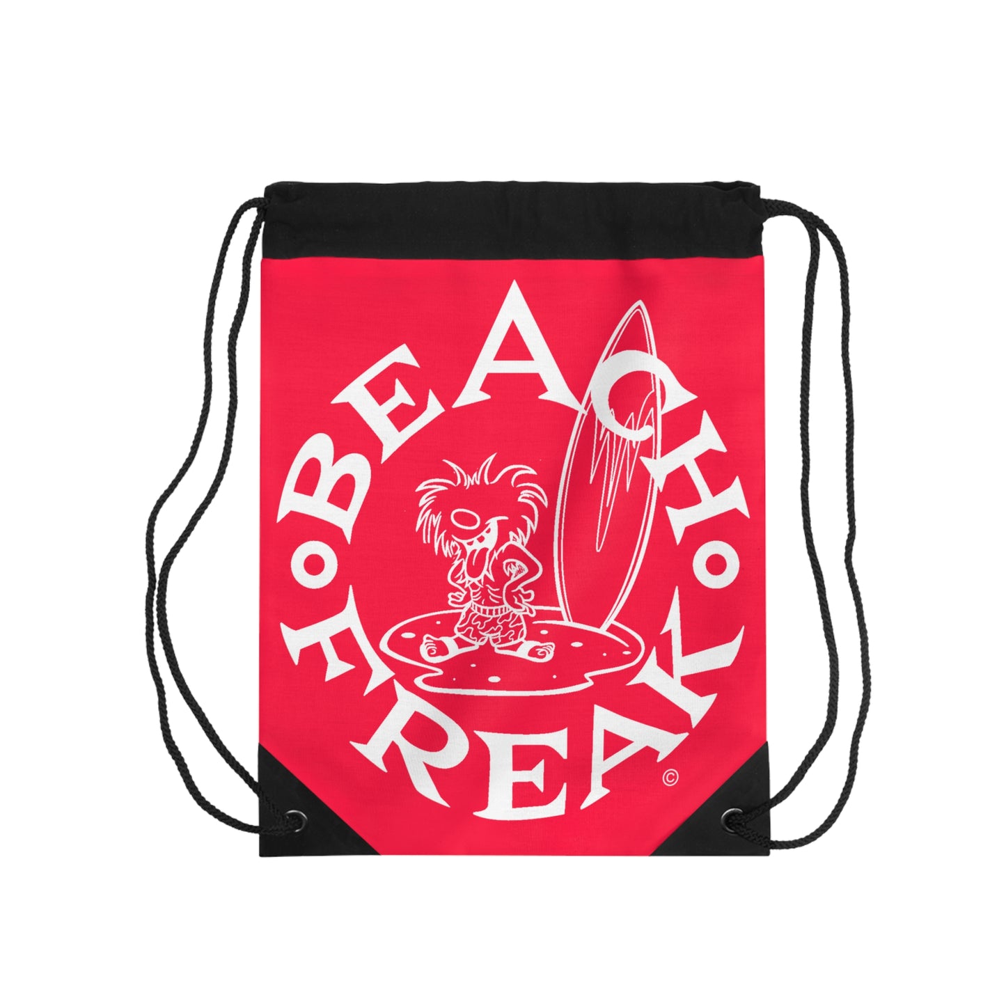 WHITE BEACH FREAK© Drawstring Bag