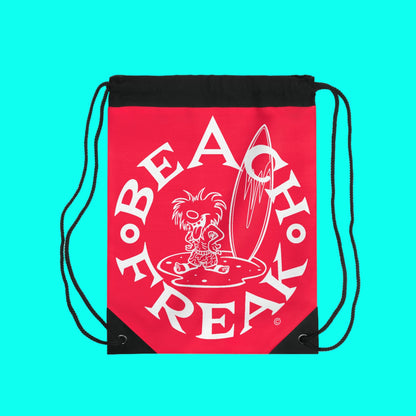 WHITE BEACH FREAK© Drawstring Bag