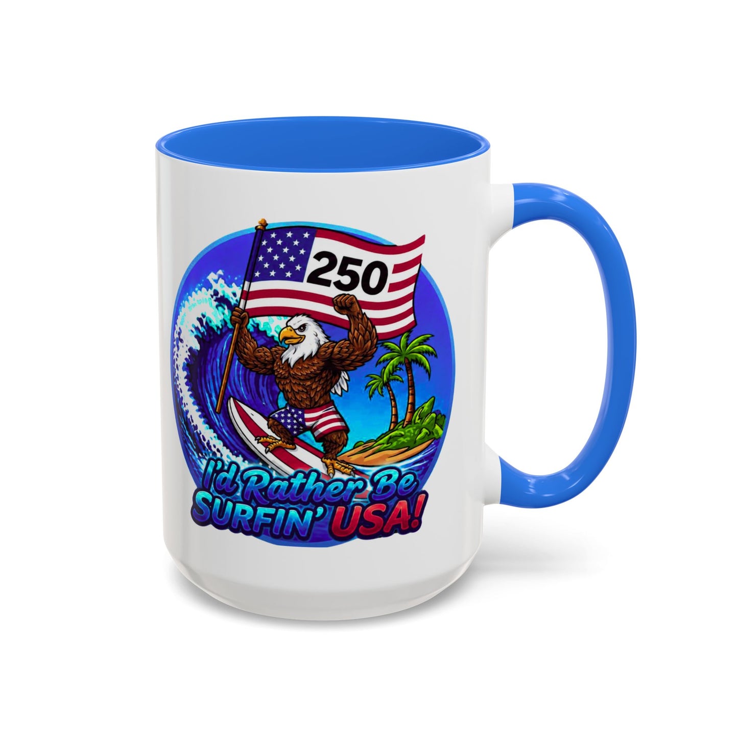 Copy of SURFIN' USA BALD EAGLE '250' LIMITED EDITION - BEACH FREAK© 15 OZ. MUG