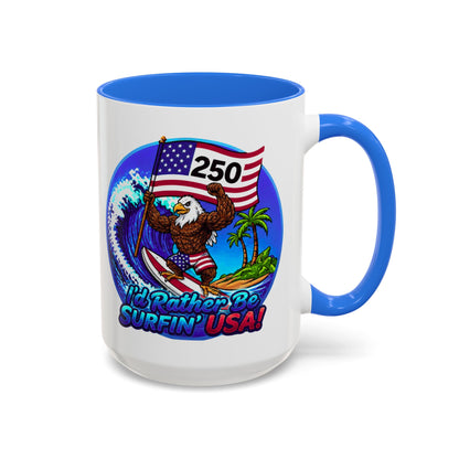 Copy of SURFIN' USA BALD EAGLE '250' LIMITED EDITION - BEACH FREAK© 15 OZ. MUG