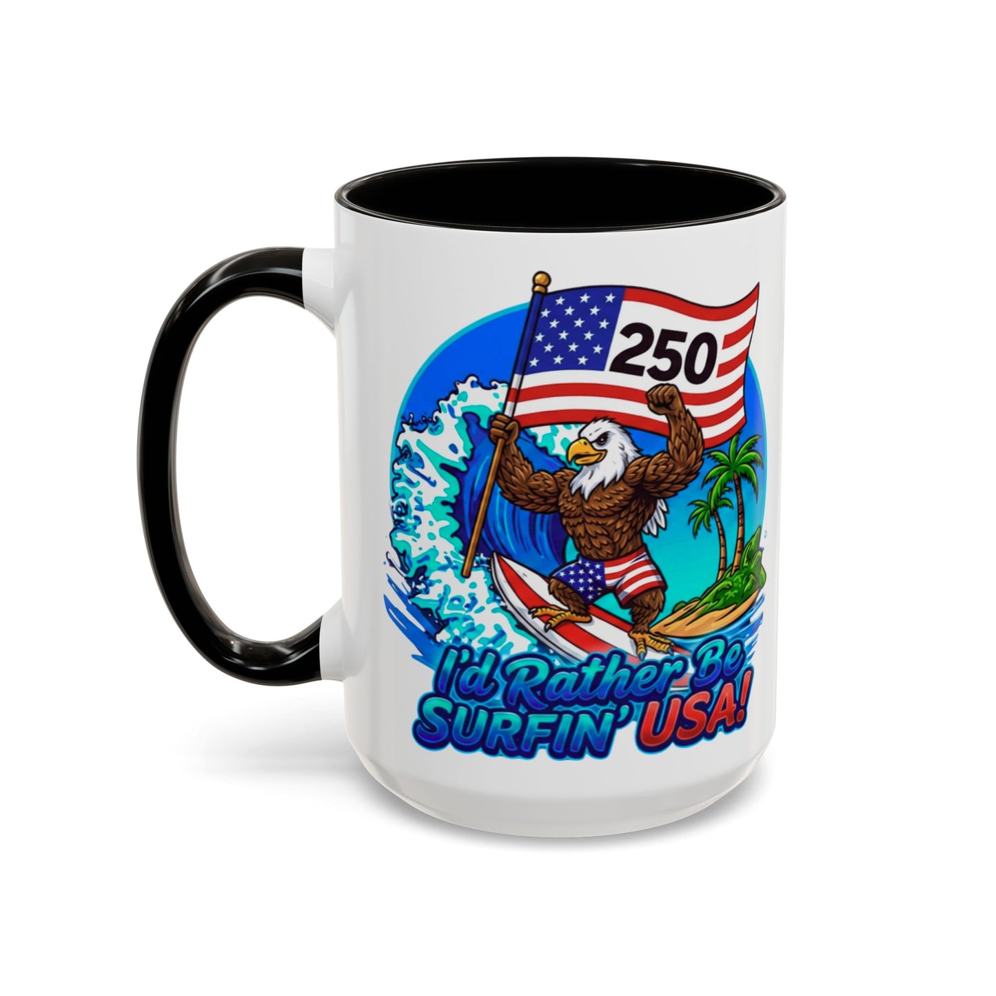 SURFIN' USA BALD EAGLE '250' LIMITED EDITION - BEACH FREAK© 15 OZ. MUG