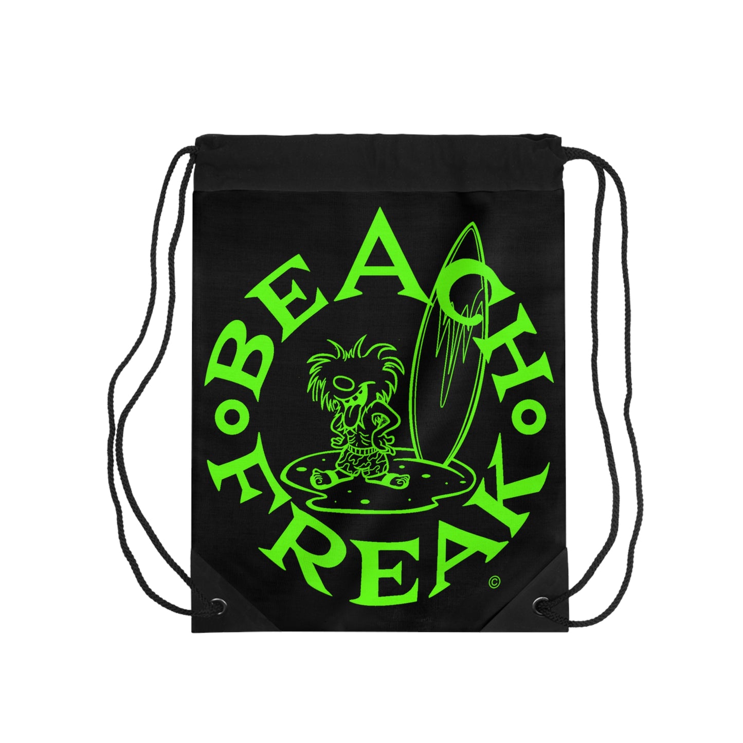 LIME BEACH FREAK© Drawstring Bag