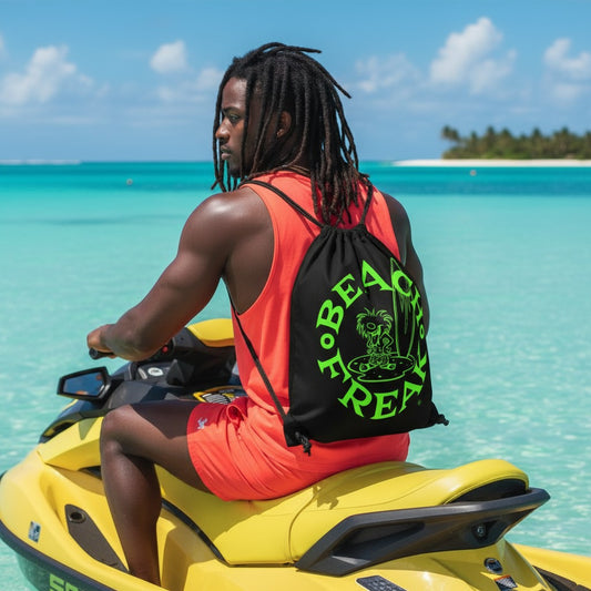 LIME BEACH FREAK© Drawstring Bag