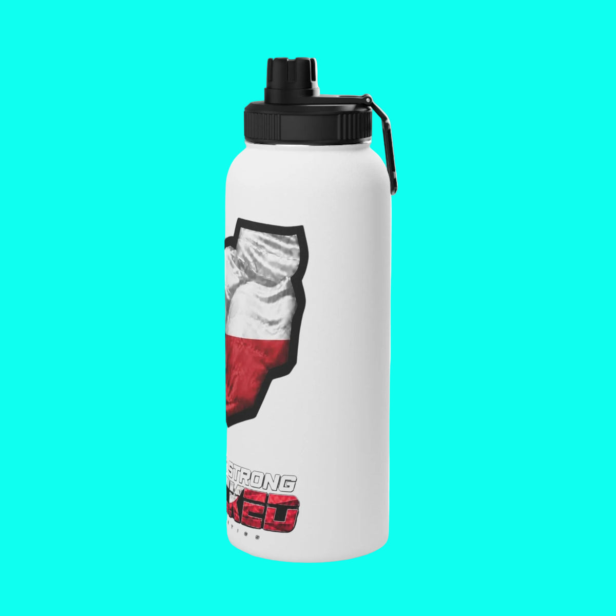 JACKED™ TEXAS 'GET FLEXED' Stainless Steel SPORT Water Bottle