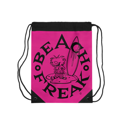 BLACK BEACH FREAK© Drawstring Bag