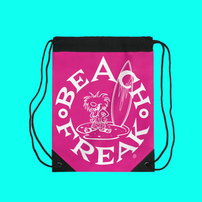WHITE BEACH FREAK© Drawstring Bag