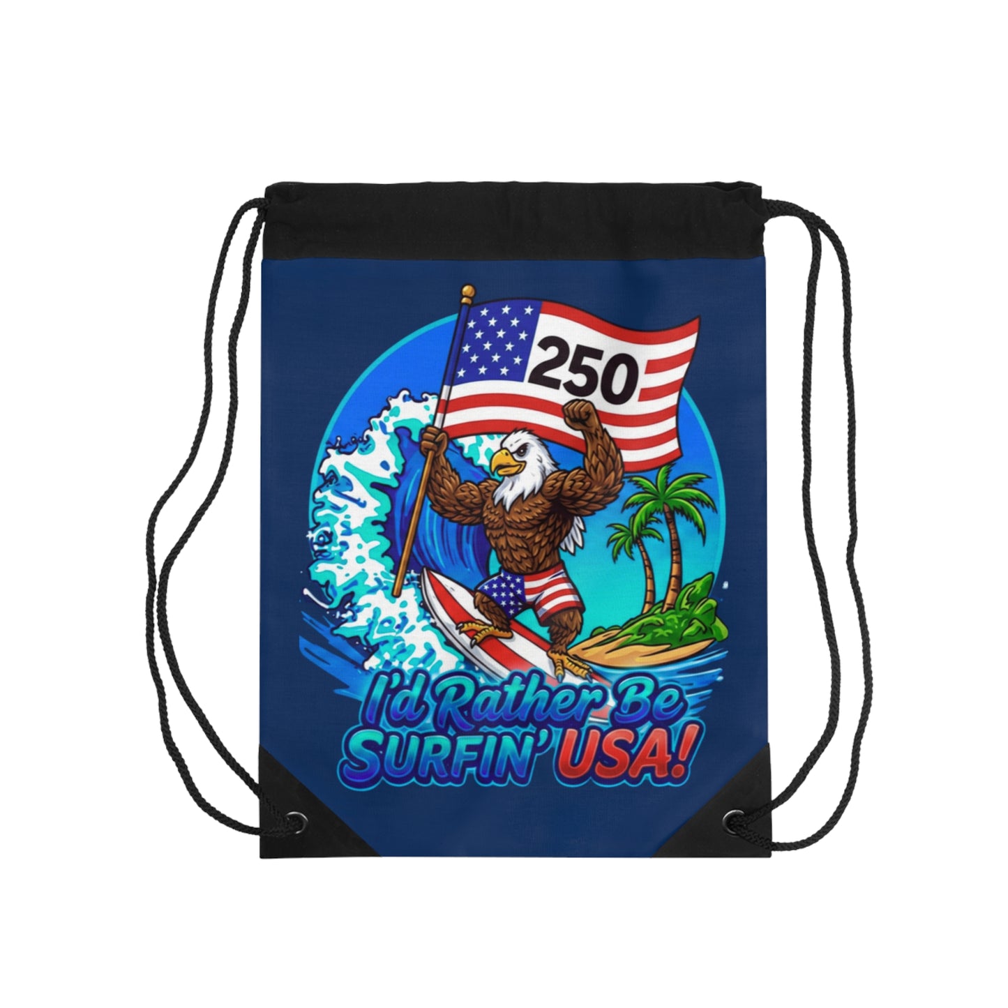 SURFIN' USA BALD EAGLE 250 LIMITED EDITION - BEACH FREAK© Drawstring Bag