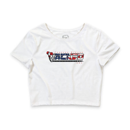 JACKED USA WOMEN'S CROP TEE