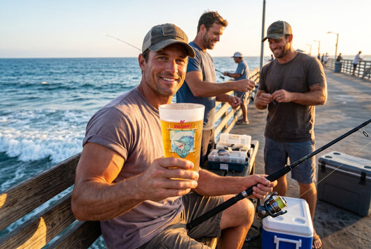 BE JAWSOME! - BEACH FREAK© Frosted Pint Glass