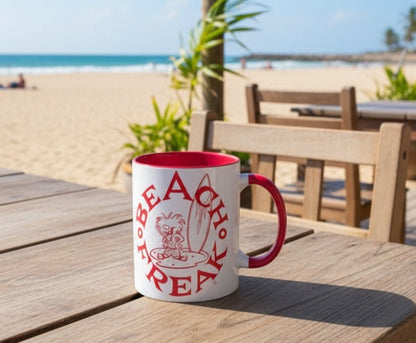NEON RED BEACH FREAK© 11 OZ. MUG