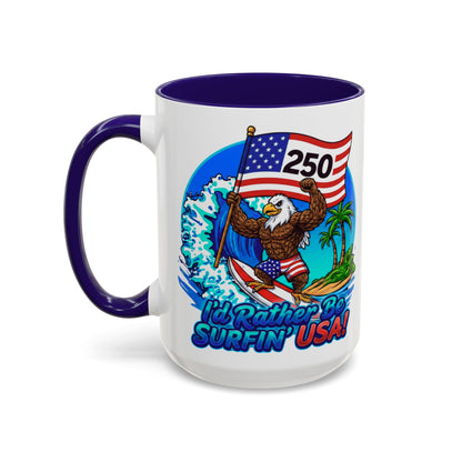 SURFIN' USA BALD EAGLE '250' LIMITED EDITION - BEACH FREAK© 15 OZ. MUG
