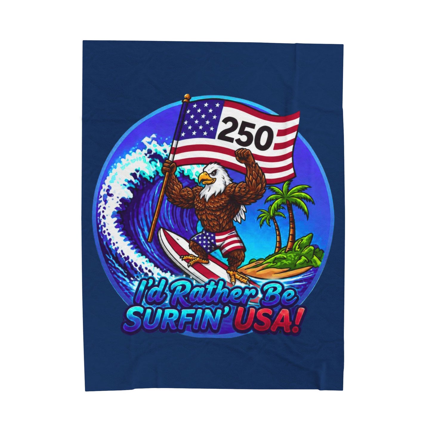 SURFIN' USA FREEDOM 250 LIMITED EDITION - BEACH FREAK© Plush Blanket