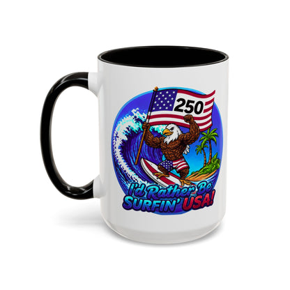 Copy of SURFIN' USA BALD EAGLE '250' LIMITED EDITION - BEACH FREAK© 15 OZ. MUG