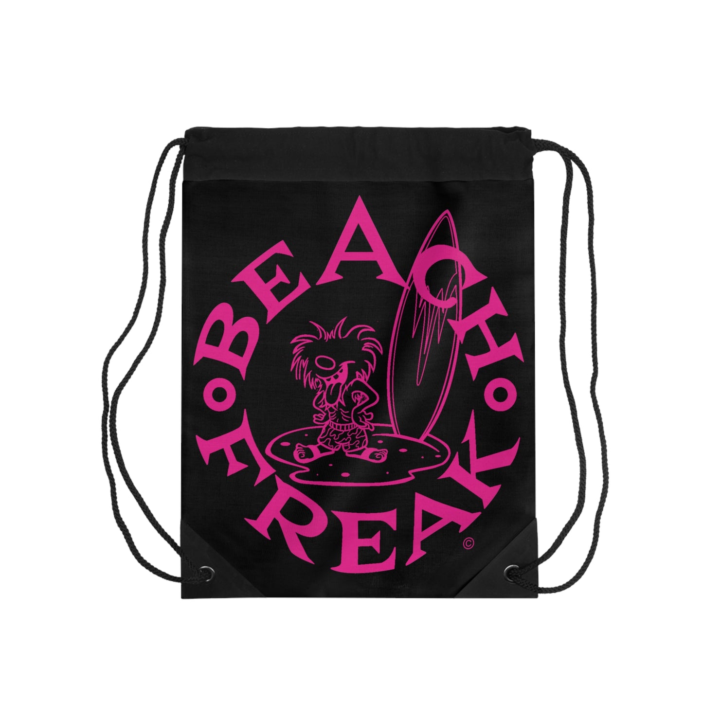PINK BEACH FREAK© Drawstring Bag