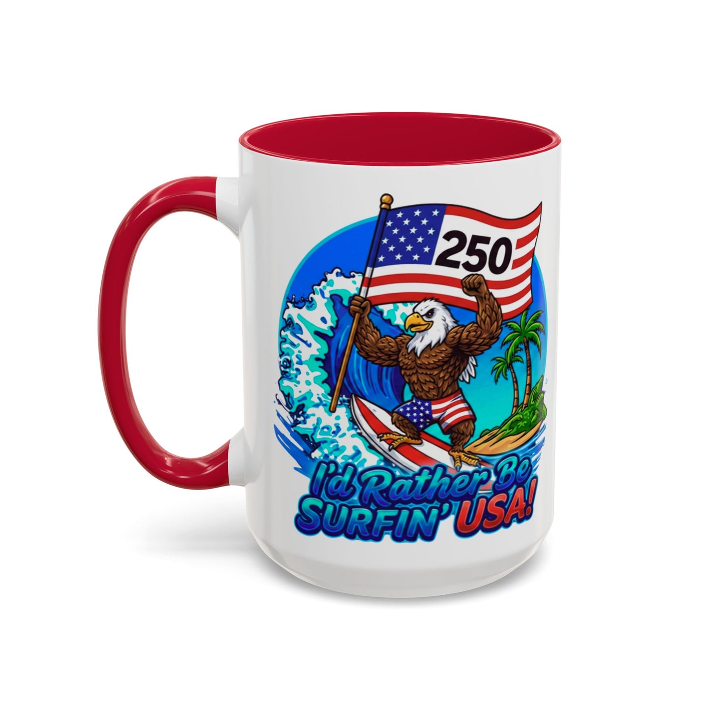 SURFIN' USA BALD EAGLE '250' LIMITED EDITION - BEACH FREAK© 15 OZ. MUG