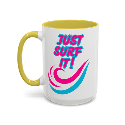 JUST SURF IT! BEACH FREAK© 15 OZ. MUG