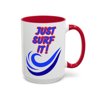 JUST SURF IT! BEACH FREAK© 15 OZ. MUG