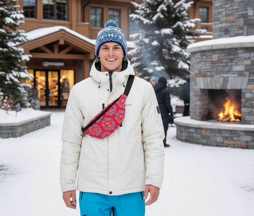 NEON BLUE 'N' WHITE SNOW FREAK© FANNY PAK