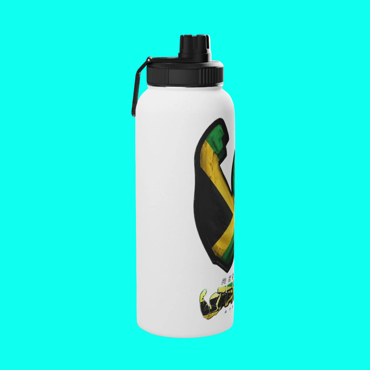 JACKED™ JAMAICA 'GET FLEXED' Stainless Steel SPORT Water Bottle