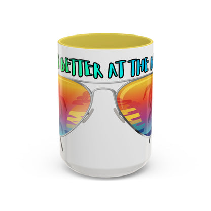 LIFE'S BETTER AT THE BEACH! - BEACH FREAK© 15 OZ. MUG