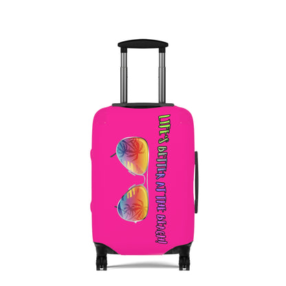 LIFE'S BETTER AT THE BEACH LUGGAGE COVER BY BEACH FREAK©