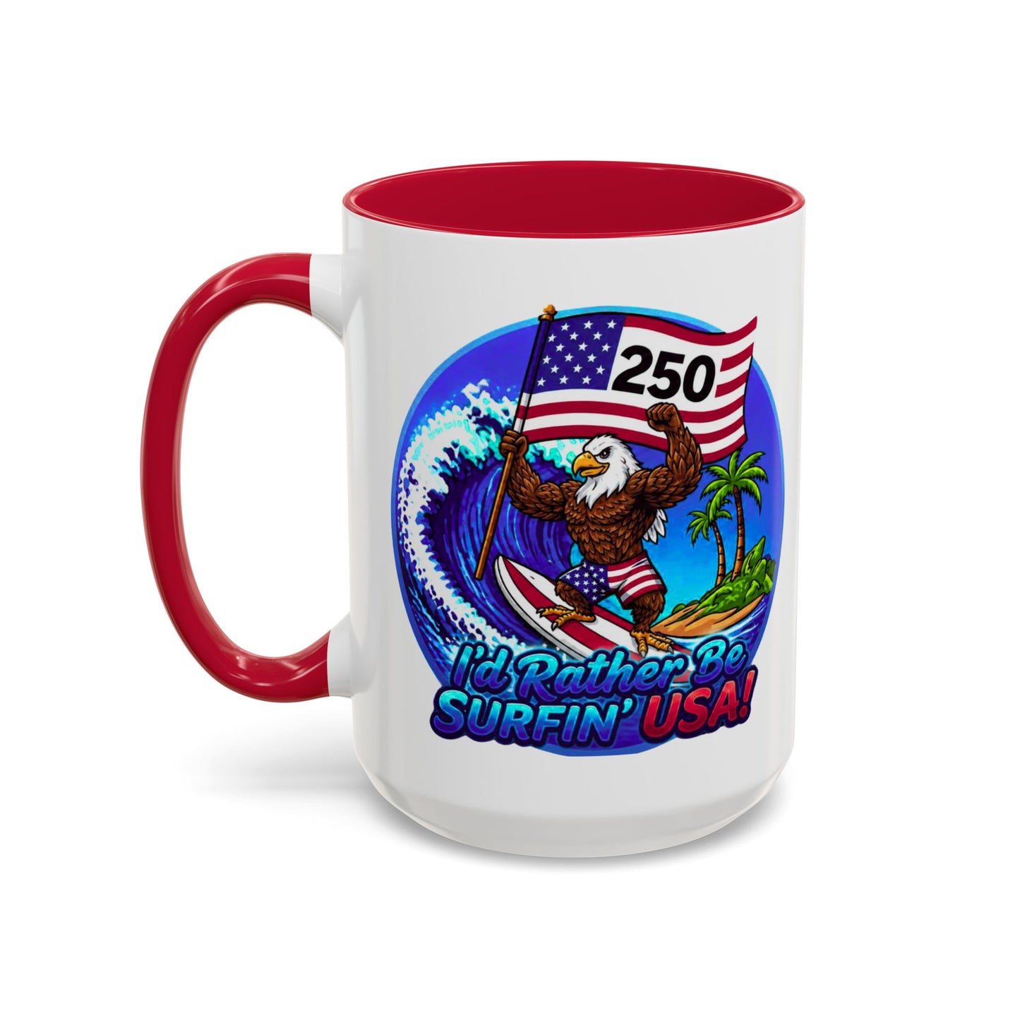 Copy of SURFIN' USA BALD EAGLE '250' LIMITED EDITION - BEACH FREAK© 15 OZ. MUG