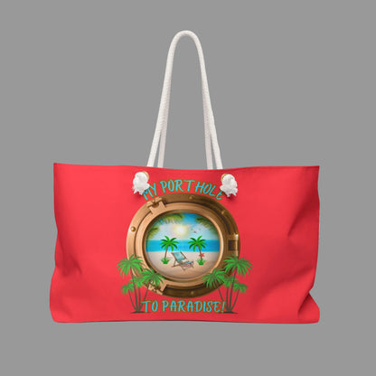 MY PORTHOLE TO PARADISE - BEACH FREAK© Weekender Bag