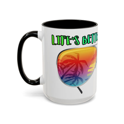 LIFE'S BETTER AT THE BEACH! - BEACH FREAK© 15 OZ. MUG