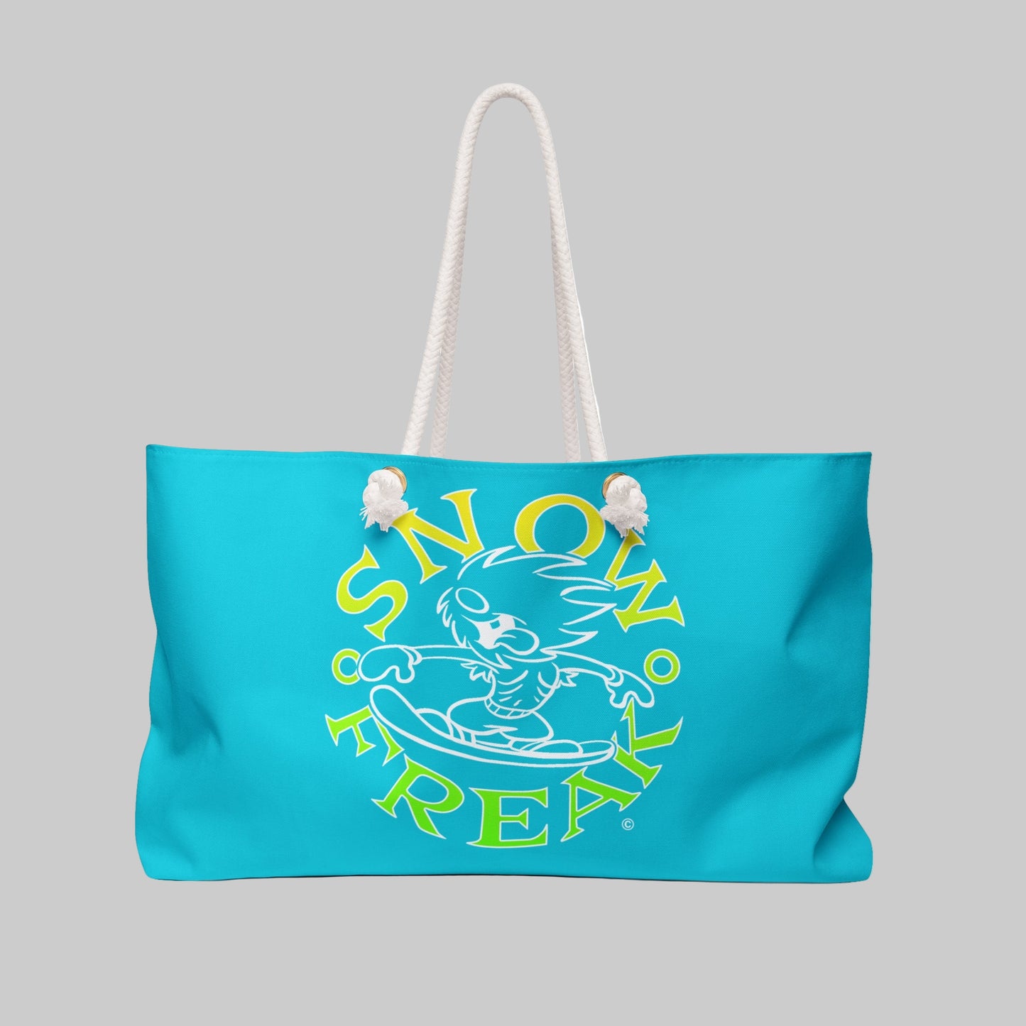 LIME, YELLOW 'N' WHITE SNOW FREAK© Weekender Bag