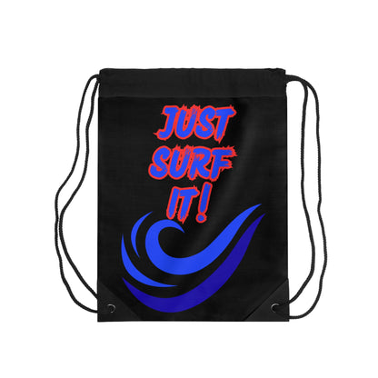 Copy of Copy of JUST SURF IT! - BEACH FREAK© Drawstring Bag